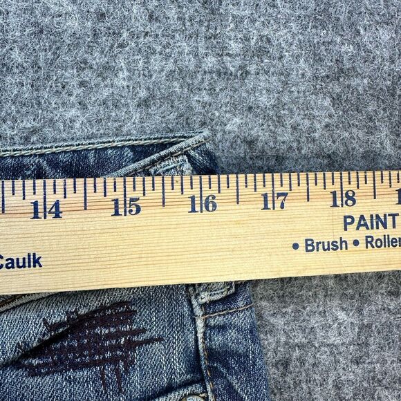 Vintage y2k Silver Jeans Women 29 Flare Low Rise Distressed Nice Fading 32x30 - Picture 11 of 16